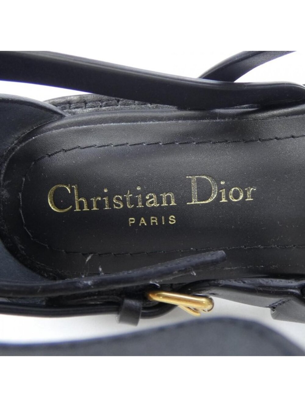 Dior Christian Sandals Black 37 - Picture 6 of 6